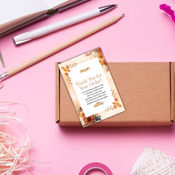 Custom Thank You Cards for Postmark Orders – 2x3" Matte Finish - Picture 4 of 4